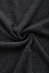 Heavyweight Bamboo Sorona Interlock Long Sleeve Crew Black