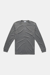 Heavyweight Bamboo Sorona Interlock Long Sleeve Crew Grey