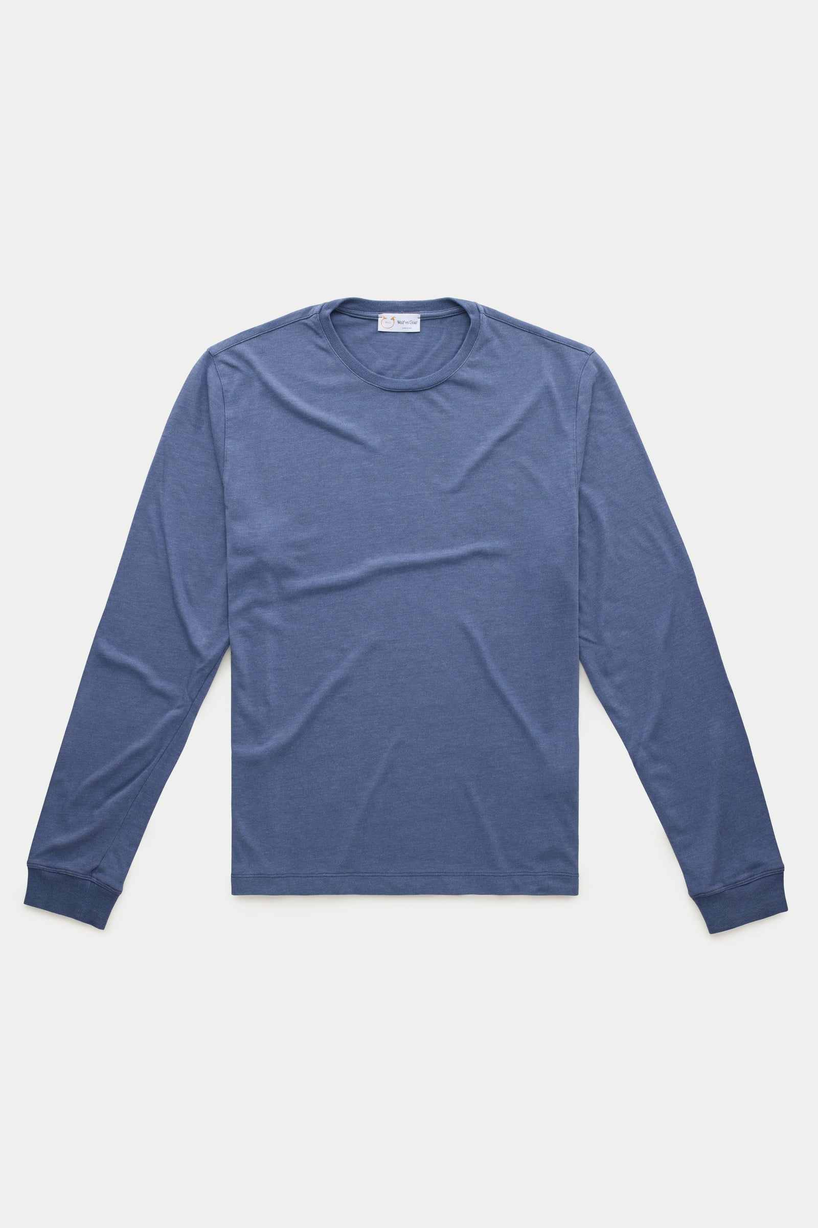 Long Sleeve Heavyweight Bamboo Sorona Jersey Crewneck Costal Fjord