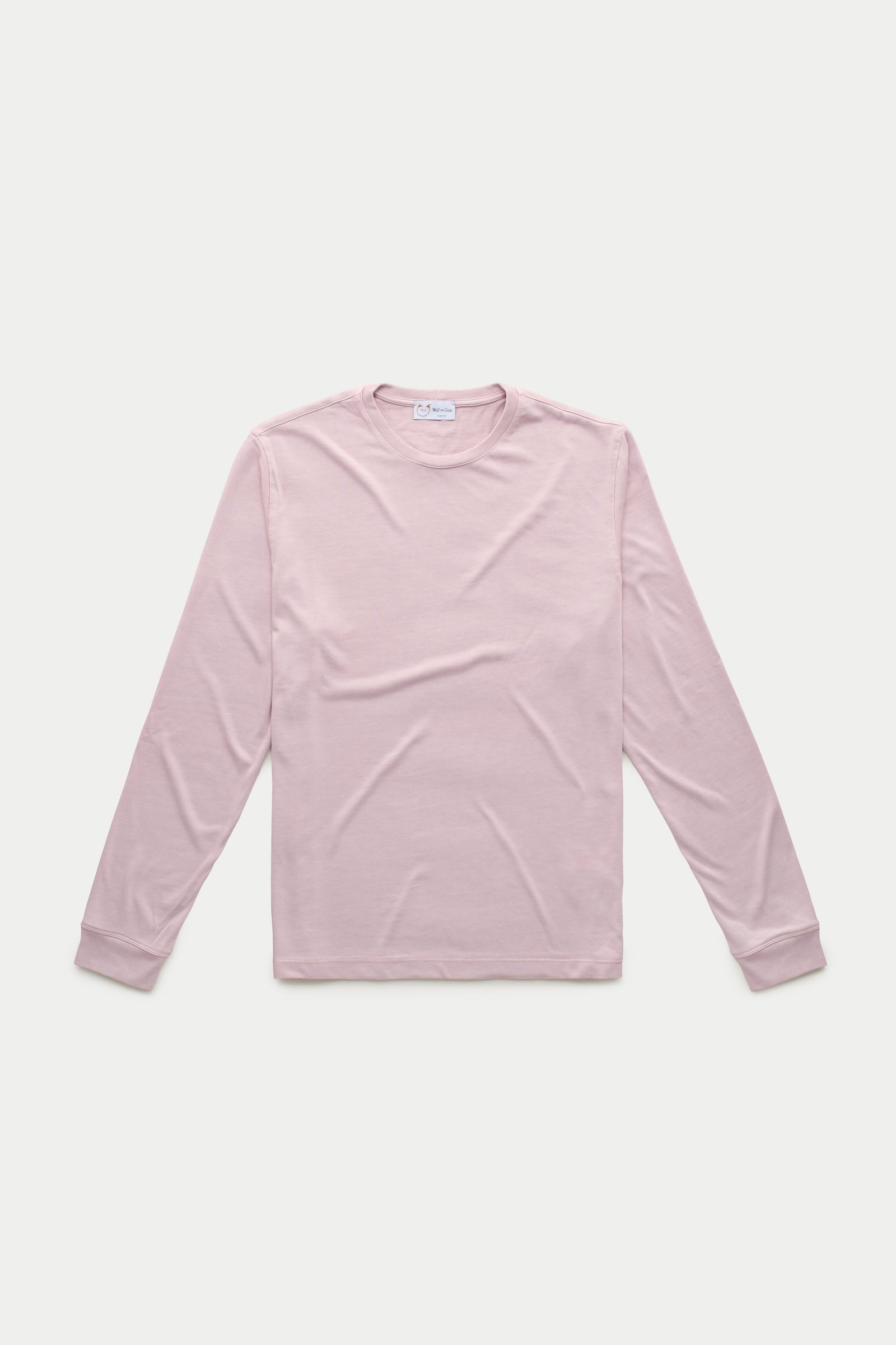 Heavyweight Long Sleeve Bamboo Sorona Jersey Crewneck Burnished Lilac