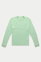Long Sleeve Heavyweight Bamboo Sorona Jersey Crewneck Lychen