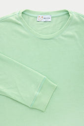 Long Sleeve Heavyweight Bamboo Sorona Jersey Crewneck Lychen