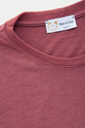 Long Sleeve Heavyweight Bamboo Sorona Jersey Crewneck Rosewood