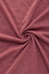 Long Sleeve Heavyweight Bamboo Sorona Jersey Crewneck Rosewood