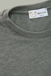 Heavyweight Long Sleeve Bamboo Sorona Jersey Crewneck Grey