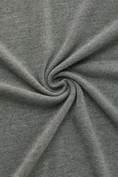 Heavyweight Long Sleeve Bamboo Sorona Jersey Crewneck Grey