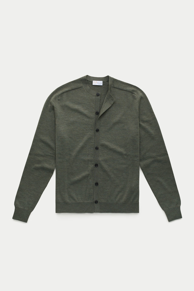 Long Sleeve Wool Knitted Cardigan Alpine
