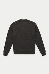 Long Sleeve Wool Knitted Cardigan Cenere