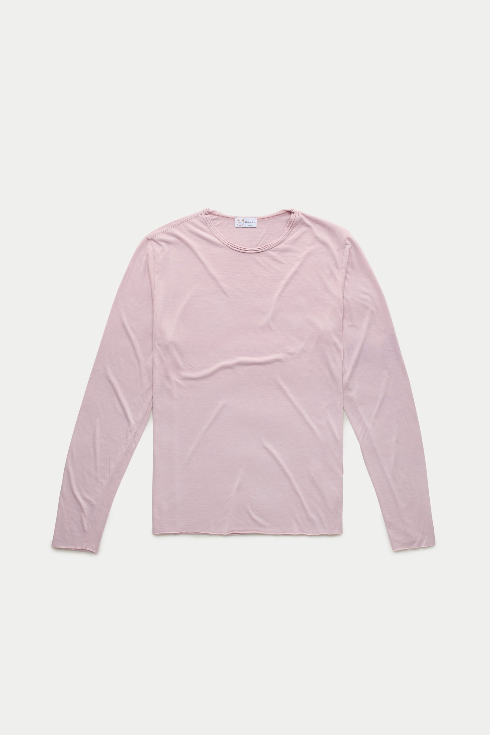 Light Weight Bamboo Sorona Long Sleeve Roll Neck T-Shirt Burnished Lilac