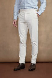 Pantalon En Coton Et Laine