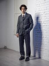 EVANS “HERRINGBONE” PURE WOOL KNIT