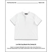 Los Feliz Crop Muscle Tee | Henley Short Sleeve