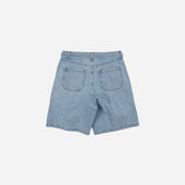 Lyocell Belted Denim Shorts Light