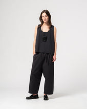 G O D Zen Pants Crispy Cotton Midnight Blue