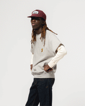Rocky Sweater American Fleece Grey Melange