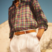Cotton Pleated Trousers