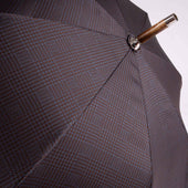 Polished Italian Chestnut Solid Stick Umbrella