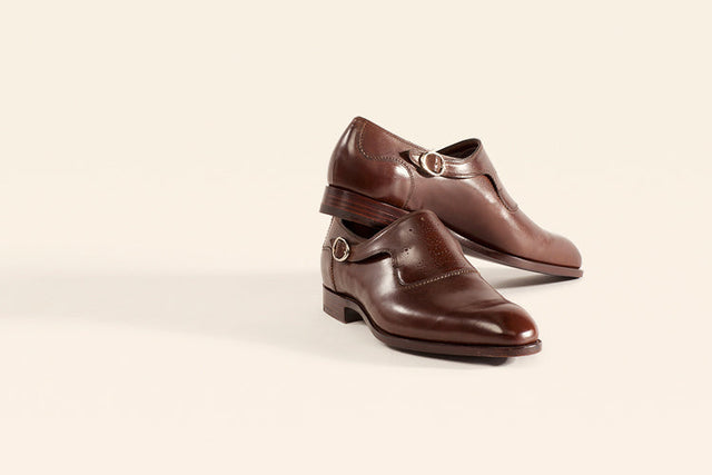 Euston Monk Strap - Bourbon Calf