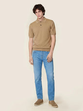 Brushed Cotton Polo Shirt
