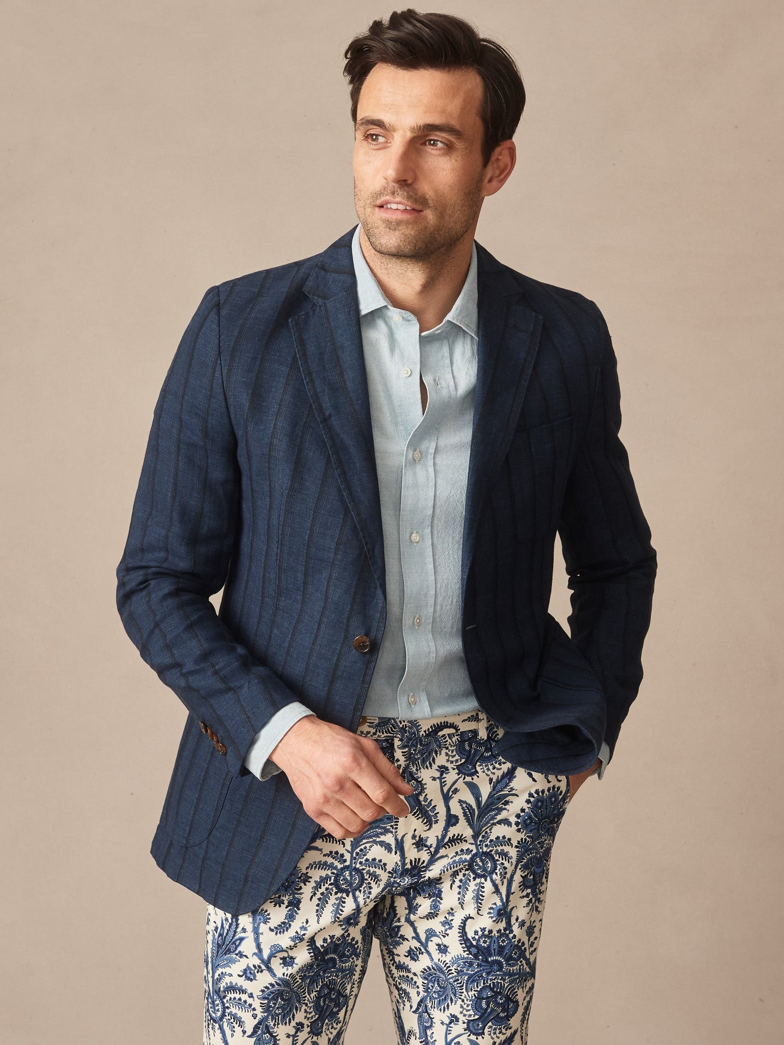 Stripe Brera Tailoring Men S Jackets U0026 Outerwear J Mclaughlin