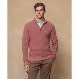 Steve 1/4 Zip Cotton Knitwear | Magee 1866