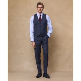 Finn Donegal Tweed Trouser in Blue Salt & Pepper | Mens Trousers |
