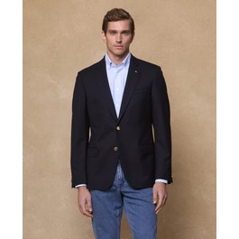 Single Breasted Classic Fit Blazer in Navy | Men's Jackets | Magee 1866 Magee 1866