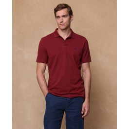 Marfagh Cotton Piqué Polo Shirt - Burgundy | Magee 1866 Heritage