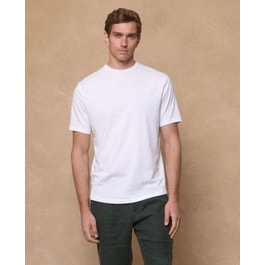 Clogher Cotton T-Shirt - White Melange | 100% Premium Cotton