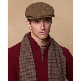 Donegal Tweed Flat Cap in Brown Salt & Pepper | Tweed Caps | Magee 1866