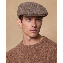 Donegal Tweed Flat Cap in Oat Salt & Pepper | Tweed Caps | Magee 1866