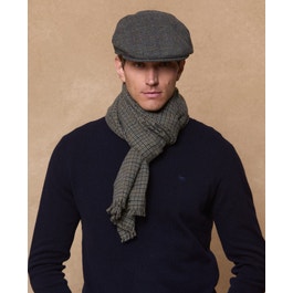 Donegal Cap in Moss Green Check | Tweed Flat Caps | Magee 1866