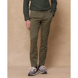 Dungloe Cotton Chino | Olive Green Men’s Trousers