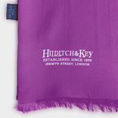 Magenta White Spot Silk Tubular Scarf
