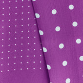 Magenta White Spot Silk Tubular Scarf