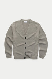 Baby Wool and Sable Knitted Cardigan Tundra