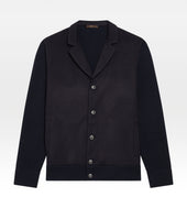 Cardigan bleu marine en cachemire