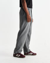 Malham Grey Pinstripe Wool Trousers