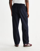 Malham Pinstripe Wool Trousers