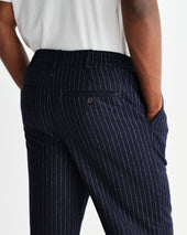 Malham Pinstripe Wool Trousers