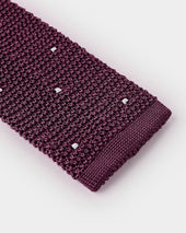Malvarosa Spot Knitted Silk Tie