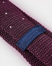 Malvarosa Spot Knitted Silk Tie