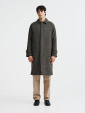 Manteau Balmacaan En Laine M Lang E Marron