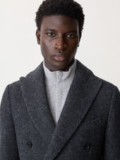 Manteau En Laine M Lang E Grise