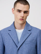 Manteau En Laine M Lang E Bleu Azur