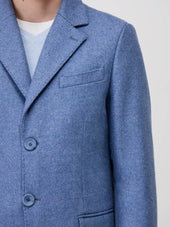 Manteau En Laine M Lang E Bleu Azur