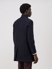Manteau En Laine M Lang E Bleu Marine