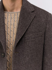 Manteau En Laine M Lang E Marron