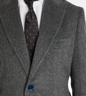 Manteau En Alpaga Laine Gris