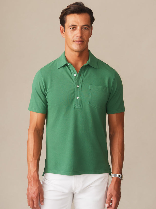 Moss Solid Mantle Polo | Men's Knits \u0026 Polos | J.McLaughlin